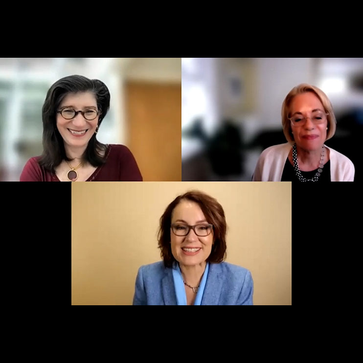 Video Still of Carol Kauffman, Margaret Moore and Susan David