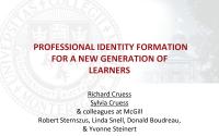 Professional Identity Formation - Powerpoint Slides